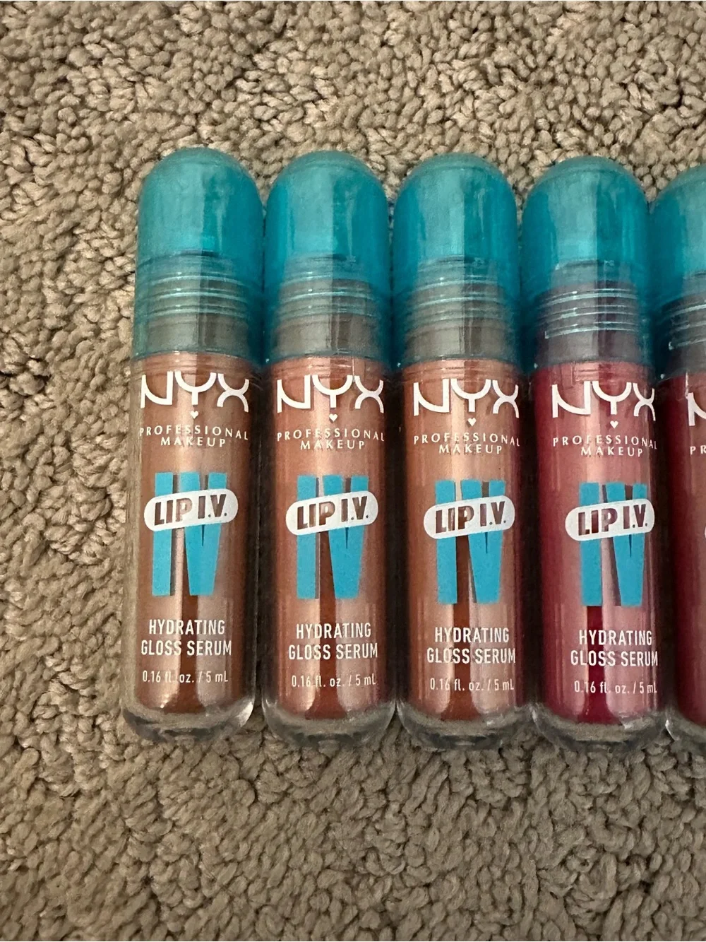 BRAND NEW NYX Lip I.V. Hydrating Gloss Serum Stain 10-Piece Lot